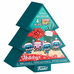 Arbol Navidad Con 4 Figuras Pocket Pop Disney Stitch
