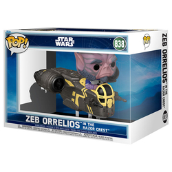 Figura Pop Rides Deluxe Star Wars Mandalorian & Grogu Zeb Or