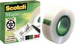 PACK 12 ROLOS CINTA ADHESIVA SCOTCH MAGIC 33MX19MM