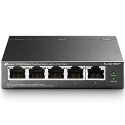 Switch Tp-Link Tl-Sg1005P V2 5 Puertos/ Rj-45 10/100/1000 Po