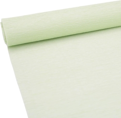 Paq/10 rollo continuo papel crespon 50x250cm verde pastel 32g