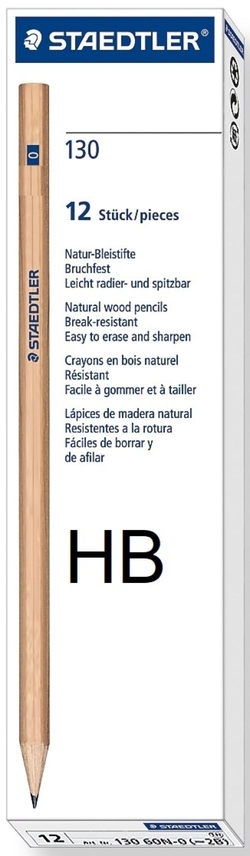 C/12 CRAYON DE BOIS NATURAL 2HB 100% FSC