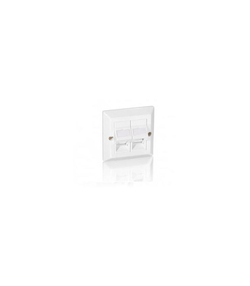 Placa Frontal Universal Equip Roseta Keyston 2 Puertos 45º 7