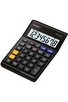 EUROCALCULADORA SOBREMESA MS-80VERIIBK SOLAR/PILAS NEGRO