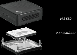 Adaptador Hdd Para Mini Ordenador Msi Cubi N 8Gl Ms - B17111