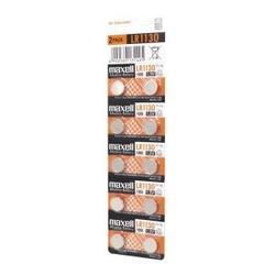 Pilas Lr1130 Maxell Lr1130-B10 1.5V Blister 10 Unidades (Eco