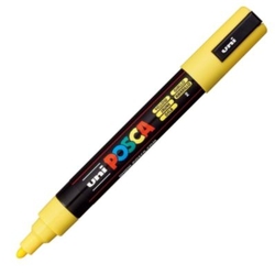 MARCADOR UNI-POSCA PC5M COLOR AMARILLO PAJIZO 1.8-2.5MM