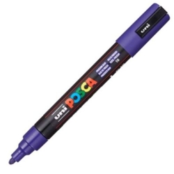 MARCADOR UNI-POSCA PC5M COLOR AZUL PRUSIA 1.8-2.5MM
