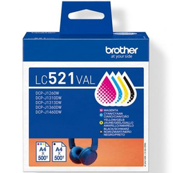 Cartucho De Tinta Original Brother Lc-521Val Multipack/ Cian