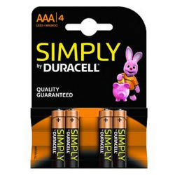 BLISTER 4 PILAS DURACELL SIMPLY LR3 AAA