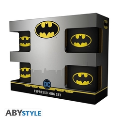 Taza Espresso Abystyle Dc Comics Batman Iconic 110 Ml 4 Unid