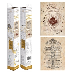 Harry Potter - Póster En Caja Map And School List