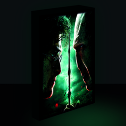 Harry Potter - Lienzo Con Iluminacin 30X40 Cm Harry Vs. Vold