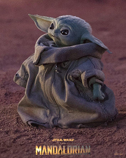 Star Wars (The Mandalorian) - Poster 3D Grogu
