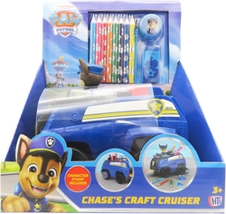 COCHE DE CHASE CON ACCESORIOS PARA COLOREAR PATRULLA CANINA