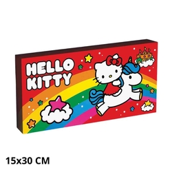 Hello Kitty - Lienzo Con Iluminacin 15X30 Cm