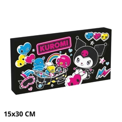 Kuromi - Lienzo Con Iluminacin 15X30 Cm