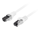 Cable Red Lanberg Latiguillo Cat.8.1 S/Ftp Lszh Cu 1M Blanco
