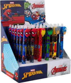 Exp 36 boligrafo borrable azul spider-man & avengers