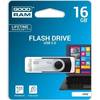 PENDRIVE 16GB USB 2.0 FLASH DRIVE PLATA/NEGRO GOOD RAM