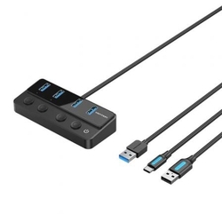 Hub Usb 3.0 Vention Chwbf/ 4Xusb/ 1Xusb Tipo-C Pd/ Incluye C