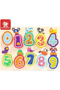 PUZZLE DE ANIMALES Y NUMERO TOP BRIGHT