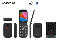 Telefono Qubo X-340Cb Negroá4G 3,36 Varios