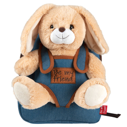 Mochila + Peluche Conejo Bob 26Cm