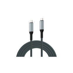 Cable Ewent Usb 4 Gen3 Tipo-C/M A Tipo-C/M Fabric 2M Blanco/