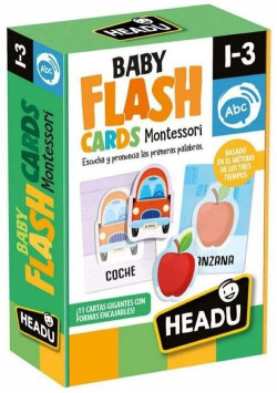 Montessori baby flash cards, escuchar y pronunciar tus primeras palabras.