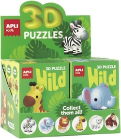 Exp 6 puzles 3d wild modelos surtidos