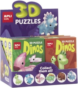 Exp 6 puzles 3d dinosaurios modelos surtidos