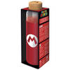 Botella cristal Super Mario Bros Nintendo funda silicona 58