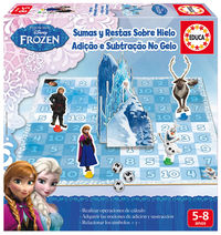 Sumas y restas sobre hielo. Frozen, juego de mesa.