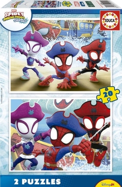 PUZZLE 2X20 PIEZAS SPIDEY & AMAZING FRIENDS