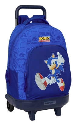 MOCHILA GRANDE CON RUEDAS COMPACT EXTRAIBLE SONIC 33x45x22cm