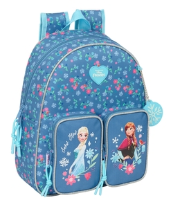 MOCHILA INFANTIL BOLSILLOS ADAPTABLE CARRO FROZEN 28x34x10cm