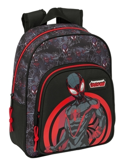 MOCHILA INFANTIL BOLSILLOS ADAPTABLE CARRO MILES MORALES 27x33x10cm