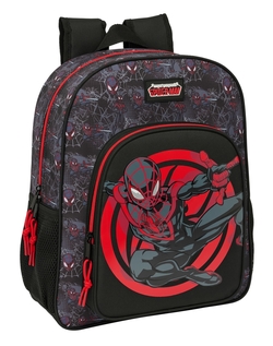 MOCHILA JUNIOR ADAPTABLE CARRO MILES MORALES 32x38x12cm