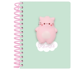 BLOC DE NOTAS FRONTAL SQUISHY PEMBE THE PINK CAT 13,5x17,9x1,9cm