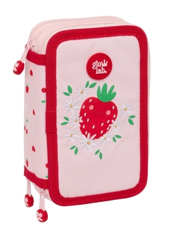 PLUMIER TRIPLE 37 PIEZAS GLOWLAB FRUTITAS 12,5x19,5x5,5cm