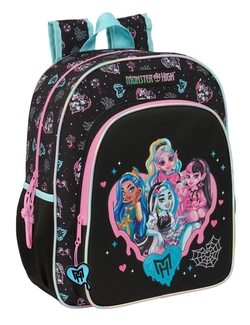 MOCHILA JUNIOR ADAPT.CARRO MONSTER HIGH 32X38X12CM