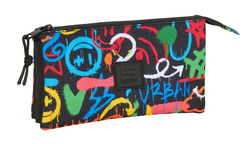 PORTATODO TRIPLE SAFTA GRAFFITI COLORS 22x12x3cm