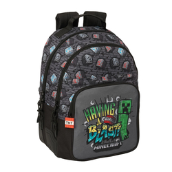 Mochila Graffiti Minecraft 42Cm Adaptable