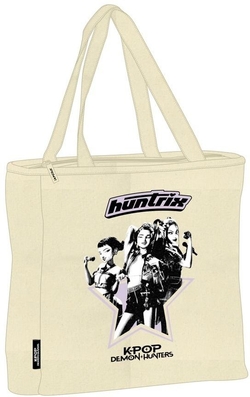 TOTE BAG CON CREMALLERA K-POP Demon Hunters - STAR 36x6,5x38cm