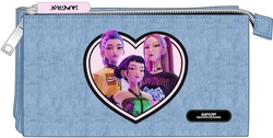 PORTATODO TRIPLE K-POP Demon Hunters - HUNTRIX 22x12x3cm