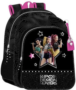 MOCHILA JUNIOR ADAPT.CARRO K-POP Demon Hunters - ENERGY 32x38x12cm