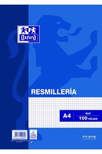 PAQUETE A4 100H 90G. CUADRIDULA 4X4 OXFORD