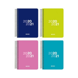 PAQ/5 AGENDA ESCOLAR 20/21 ESPIRAL 8� D/P TEENS T. PLASTICO
