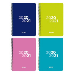 PAQ/4 AGENDA ESCOLAR 20/21 ESPIRAL 4� S/V TEENS T. PLASTICO